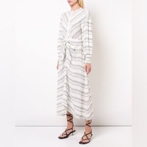 NWT Proenza Schouler Crêpe Striped Dress $1850